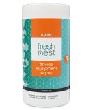 Fresh Nest Fitness Equipment Wipes, Fragrance Free Cleaner for Yoga Mats, Pilates Studios, Gyms, Peloton & Cycle Bikes and Spas, 75-Count - Buy Online on SooperMarket.com