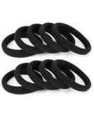 100PCS Large Black Hair Ties Band  Thick Cotton Seamless Ponytail Holders  Hair Elastics Hair Bands for Thick Heavy and Curly Hair (2 Inch in Diameter) by BAOLI - Buy Online on SooperMarket.com