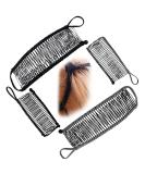 Vintage Bananen Crest Clips | Stretchable Dual Ridge Hair Clips - 4-Pack by Taizer | International Shipping - Buy Online on SooperMarket.com