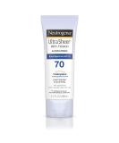 Neutrogena Ultra Sheer Dry-Touch Water Resistant and Non-Greasy Sunscreen Lotion with Broad Spectrum SPF 70, 3 Fl Oz (Pack of 1) - Buy Online on SooperMarket.com
