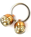 Abdul of Sialkot Extra Loud Pair of Cat & Dog Brass Silver Bells Collar Charm Pet Tracker Acorn Falconry Silver Bottom & Brass Top (Medium) - Buy Online on SooperMarket.com