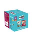 PROPERCHIPS - Multipack Box Barbecue and Salt & Vinegar Lentil Chips Vegan Gluten Free Snacks 14g 32 Packs (16 bags of each flavour) - Buy Online on SooperMarket.com