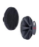 INNERNEED Food-grade Soft Silicone Body Scrubber Shower Brush - Gentle Exfoliating and Lather Well - Black - Buy Online on SooperMarket.com