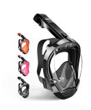 Panoramic Snorkel Mask for Adults - Full Face Swim & Dive Mask - Black, Large-X-Large - Buy Online on SooperMarket.com