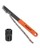 Oumers Bike Chain Tools Kit - Rotor Lockring Removal Wrench & Chain Whip + Cassette/Bicycle Flywheel Remover - Sprocket Tool Pack - Buy Online on SooperMarket.com