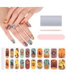 Kalolary Halloween Gel Nail Polish Stickers 20PCS Nail Adhesive Wrap Full Wraps Gel Nail Strips with Nail File and Stick for Halloween Nail Art Decor (UV/LED Lamp Required) (D) - Buy Online on SooperMarket.com