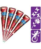 HANUMAN STORE Kaveri Henna 100% Natural Mehendi Cone 4 x 25 g No Chemicals No PPD - Buy Online on SooperMarket.com