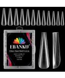 EBANKU 120 PCS Clear Dual Nail Forms - Acrylic Stiletto Nail Extension Tools | Salon-Quality Nails Design - Buy Online on SooperMarket.com