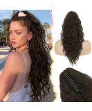 Ponytail Extension for Women BARSDAR Claw Clip on Ponytail Extensions Long Curly Corn Wavy Dark Brown Clip in Ponytail Synthetic Natural Soft Hairpiece for Girls Daily Halloween(18'' Dark Brown) 18 Inch Dark Brown - Buy Online on SooperMarket.com