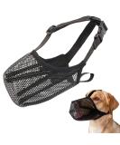 Breathable Mesh Dog Muzzle - Adjustable Safety Strap for Small Dogs | Nylonnetz Comfort Fit - Buy Online on SooperMarket.com
