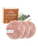 Bamboo Charcoal Makeup Removal Pads - Eco-Friendly Reusable Cleansing Pads - Soft Natural Fiber for All Skin Types - 3 Pack (Pink - Buy Online on SooperMarket.com