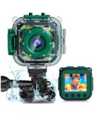 PROGRACE Kids Camera Waterproof Gift Toy - Children Digital Video Camera Underwater Camera for Kids 1080P Camcorder Toddler Sports Camera for Boys Birthday Learn Camera Pool Toys Age 3-14 Green - Buy Online on SooperMarket.com