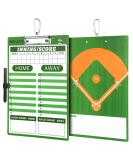 HIGHRAZON Double-Sided Dry Erase Baseball Coach Clipboard - Ideal for Baseball and Softball Coaches - Buy Online on SooperMarket.com