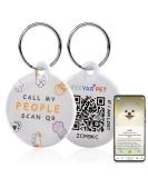 Personalized Dog Stamps & Engraved QR Code Tags | Customizable Pet Profiles | 2PCS-30MM | Ideal for Dogs & Cats | International Shipping - Buy Online on SooperMarket.com