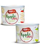 Tropgo - Belgium Apple Chips - 100% Fruit - Natural Healthy Snack - Fresh Red Apple Crisps 35gr - Recyclable Tin Fresh lock seal (2-Pack Red and Green) Red and Green 2-Pack - Buy Online on SooperMarket.com