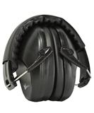 Earmuffs hearing protection with low profile passive folding design 26dB NRR and reduces up to 125dB  black Satin Black Earmuff - Buy Online on SooperMarket.com