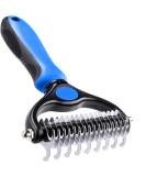 2 In 1 Pet Grooming Tool Dog Brush - Double Sided Dematting Comb - Undercoat Rake Deshedding Tool Cat Matted Fur Remover For Long Haired Cat Dog Tangles Removing - Buy Online on SooperMarket.com