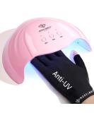 Modelones 48W UV Nail Dryer with Timer | Gel Nail Lamp & UPF99+ UV Protection Gloves for Manicure - Buy Online on SooperMarket.com