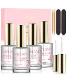 Saviland Dip Powder Liquid Set 15ml/0.5oz,10 Pcs with Base/Top Coat, Activator, Brush Saver, Nail File Necessary Tools for Dip Powder Nail Set No Nail Lamp Needed, Beautiful Gift for Ladies A-High Quality Dip Liquid - Buy Online on SooperMarket.com