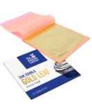 Slofoodgroup 24 Karat Edible Gold Leaf Loose Sheets - 10 Sheets Per Book - 3.15in x 3.15in Size - for Edible Decoration, Crafting, Art - Buy Online on SooperMarket.com
