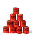 100PCs Multicolor Aluminum Pigeon Leg Rings | 2024 HKPA Training Footrings for Bird Identification | Durable Plastic Tauben Leg Bands - Buy Online on SooperMarket.com