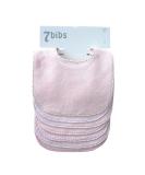 Baby Boys Girls Double Layer of Cotton Bandana Drool Soft Absorbent Drooling Bibs (7 Pieces) (Pink) - Buy Online on SooperMarket.com