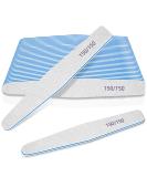 Nail Files 150/150 Grit - 12pcs Emery Boards for Poly Gel & Acrylic Nails | Coarse Files for Manicure & Pedicure at Home or Salon - Buy Online on SooperMarket.com