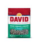 DAVID Sour Cream & Onion Jumbo Sunflower Seeds, Keto Friendly, 5.25 oz Resealable Bag - Buy Online on SooperMarket.com