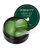 CCbeauty Green Tea Under Eye Masks - Collagen Eye Patches for Dark Circles Puffiness & Wrinkles - 30 Pairs Hydrating Gel Pads for Skincare - Buy Online on SooperMarket.com