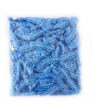100Pcs Disposable Elastic Plastic Shower Caps - Blue | For Spa, Home Use, Hotel, and Hair Salon - Buy Online on SooperMarket.com