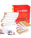 14 Pack Blank Flipbooks - 840 Sheets (1680 Pages) for Animation & Sketching | 120GSM No Bleed Drawing Paper - Sewn Binding | 4.5 x 2.5 - Buy Online on SooperMarket.com