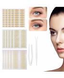 600 pieces slide stripes eyelid stripes slide powder tapes slide-fluid tape strip eyelid adhesive tape double-side eyelid tapes invisible eyelid lift stripes with fork rods tweezers - Buy Online on SooperMarket.com