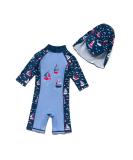 BONVERANO Baby Boys Swimsuit | Toddler Bathing Suit 2-3 Years | UPF 50+ Sun Protection | Long Sleeve One Piece Swimwear - Buy Online on SooperMarket.com