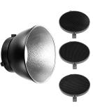 Neewer 7inch/ 18cm Standard Reflector Diffuser with 10/30/50 Degree Honeycomb Grid for Bowens Mount Studio Light Strobe Flash - Buy Online on SooperMarket.com