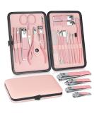 Jupeli Pink Manicure Set | Stainless Steel Nail Care & Clipper Kit for Women | Complete Pedicure Tools & Grooming Essentials - Buy Online on SooperMarket.com
