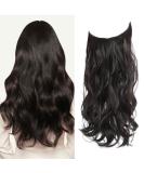 Dark Brown Hair Extensions 12 Inch Hair Extension Invisible Wire Hair Extensions Synthetic Hair Pieces for Women Natural Wavy Hair Extension 12 inch Dark Brown - Buy Online on SooperMarket.com