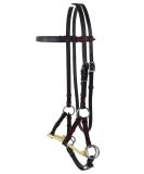 Thor Equine Sidepull with Single Rope Noseband | Premium Black Cob Horse Bridle | International Shipping Available - Buy Online on SooperMarket.com