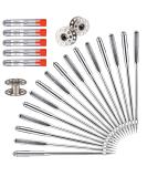 Sewing Machine Needles, 50 PCS Universal Sewing Machine Needle, for Singer, Brother, Janome, Varmax, Sizes HAX1 65/9, 75/11, 90/14, 100/16, 110/18 (50 PCS) - Buy Online on SooperMarket.com