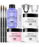 Morovan Acrylic Nail Kit - Acrylic Powder and Professional Monomer Liquid set with Acrylic Nail Brush Nail Forms tips for Acrylic Nails Extension Beginner kit A-white  pink  clear - Buy Online on SooperMarket.com
