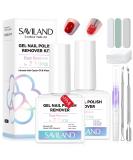 SAVILAND Gel Nail Polish Remover Kit - Quick & Easy 2-Minute Soak-off with Castor Oil & Vitamin E - Complete 9 PCS Set for Home Salon Use - Buy Online on SooperMarket.com