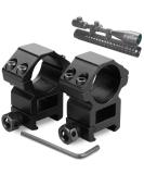 Modkin Scope Rings, Rifle Scope Mount High Profile Scope Mounts for Picatinny Rail (1 inch, Set of 2) - Buy Online on SooperMarket.com