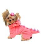 Delifur Dinosaur Dog Halloween Costume - Pink 2XL | Pet Dino Hoodie for Small & Medium Dogs - Buy Online on SooperMarket.com