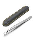 GERMANIKURE Slanted Tweezers in Leather Case - Made in Solingen Germany - Buy Online on SooperMarket.com