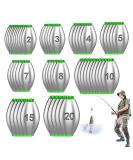 Editbar 55-Piece Punch Fishing Lead Set - Sinker Weights for Outdoor Sports | 2g to 20g Fishing Essentials - Buy Online on SooperMarket.com