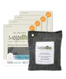 Moso Natural Air Purifying Bag 200g (4 Pack). A Scent Free Odor Eliminator for Cars, Closets, Bathrooms, Pet Areas. Premium Moso Bamboo Charcoal Odor Absorber. (Charcoal Grey) - Buy Online on SooperMarket.com