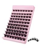 Selawasty 80pcs DIY Eyelash Extensions Clusters D Curl Mega Volume Individual Lashes - Wispy Lashes Cluster for At-Home Use (S8-D-8-16MIX) - Buy Online on SooperMarket.com