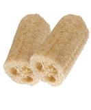 Organic Loofa Bath Sponge Set - 2 Exfoliating Scrubbers | Naturally Grown Loofah - HealthGoodsIn - Buy Online on SooperMarket.com