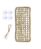 TeTupGa Reptile Lizard Lounger Bearded Dragon Hammock Natural Seagrass Hammock Bed with Suction Cups for Anoles Geckos Iguanas Hermit Crab Climbing Toys Tank Accessories for Habitats - Buy Online on SooperMarket.com