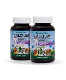 NaturesPlus Animal Parade Calcium - Vegan Vanilla Sundae Chewable Tablets | 90 Animal-Shaped Tablets x 2 Packs | Healthy Bones Support | Gluten Free | 180 Servings - Buy Online on SooperMarket.com