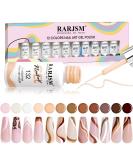 RARJSM Nude Liner Gel Nail Polish Set - 12 Colors 5ml with Thin Sharp Brush for Nail Art, Swirl Nails, and Striping - Soak Off, Curing Required - 12pcs Nude Color Set - Buy Online on SooperMarket.com